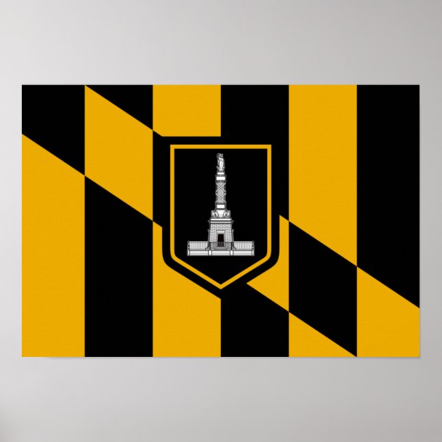 Baltimore Flag Poster (Front)