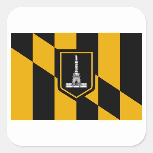 Baltimore Flag Square Sticker