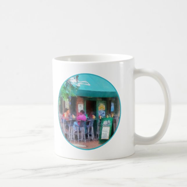 'Baltimore - Happy Hour In Fells Point': Fine Art Coffee Mug (Right)