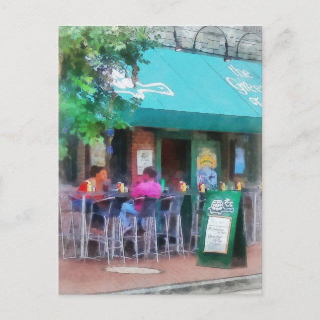 'Baltimore - Happy Hour In Fells Point': Fine Art Postcard (Front)