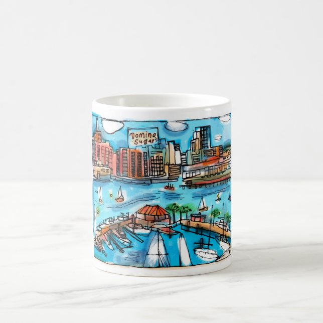 Baltimore Harbor Mug! Coffee Mug (Center)