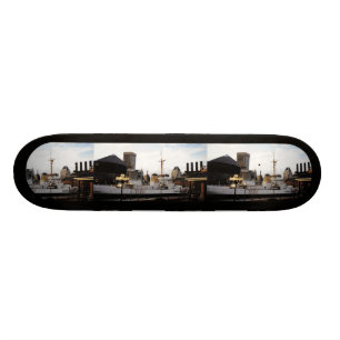 Baltimore Harbor Photo Template Skateboard Deck