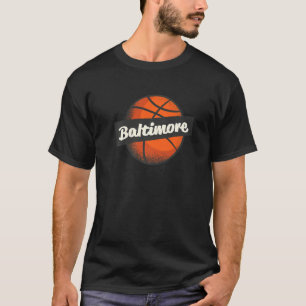 Baltimore Hometown Basketball Player Sports T-Shirt