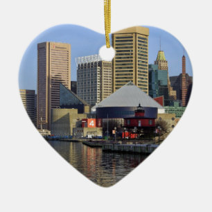 Baltimore Inner Harbor Ceramic Ornament