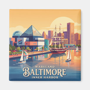 Baltimore Inner Harbor Maryland Magnet