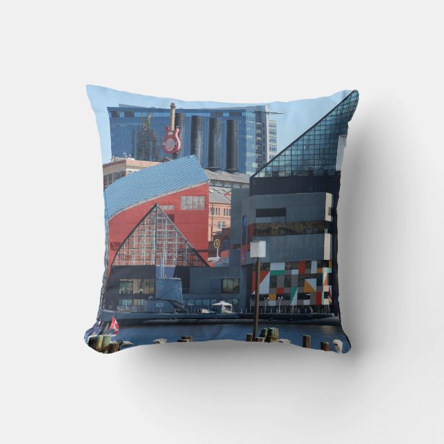 Baltimore Inner Harbor Pillow (Front)