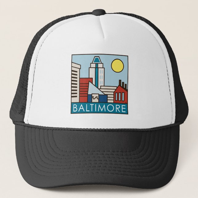 Baltimore Inner Harbor Trucker Hat (Front)