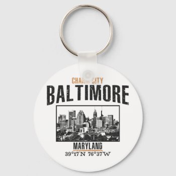 Baltimore Keychain by KDRTRAVEL at Zazzle