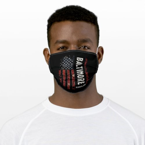 Baltimore Maryland Adult Cloth Face Mask