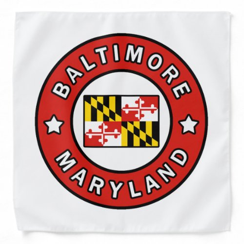Baltimore Maryland Bandana