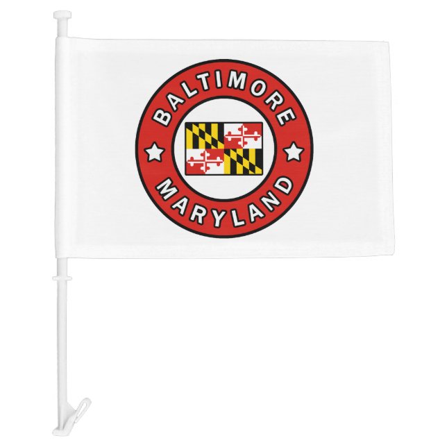 Baltimore Maryland Car Flag (Front)