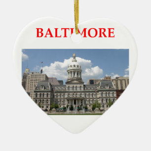baltimore maryland ceramic ornament