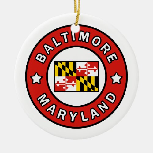 Baltimore Maryland Ceramic Ornament