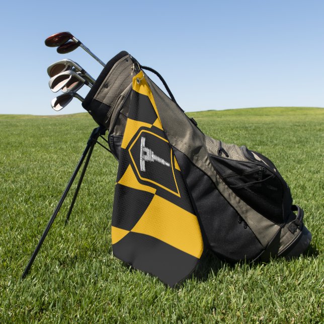 Baltimore (Maryland) city flag  Golf Towel (Green)