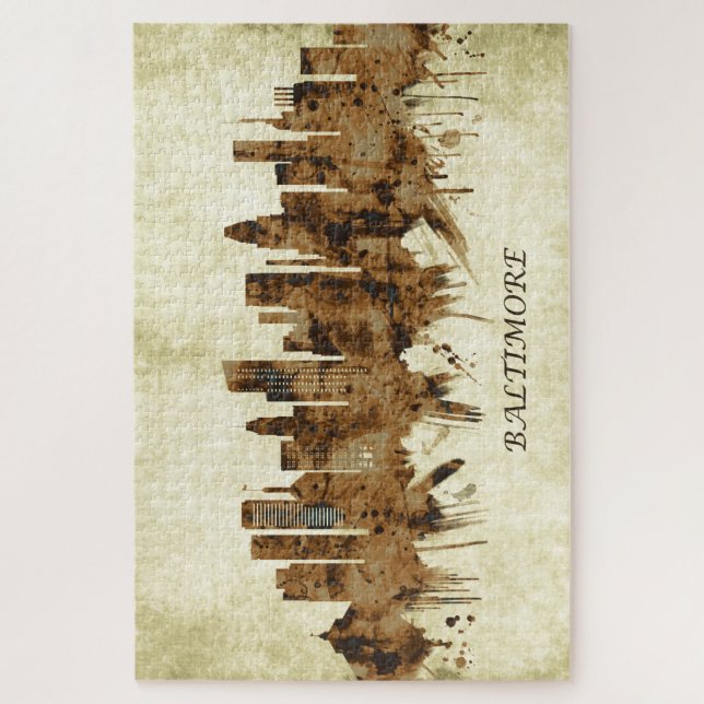 Baltimore Maryland Cityscape Jigsaw Puzzle (Vertical)