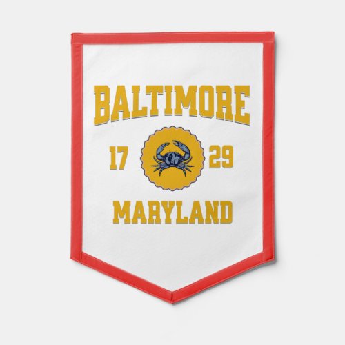 Baltimore Maryland College University Style  Pennant