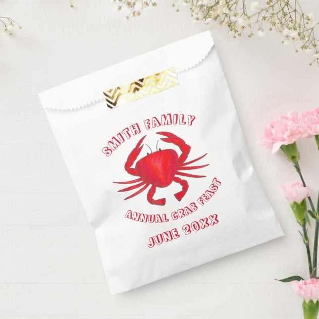 Baltimore Maryland Crab Feast Crustacean Seafood Favor Bag (Sealed)