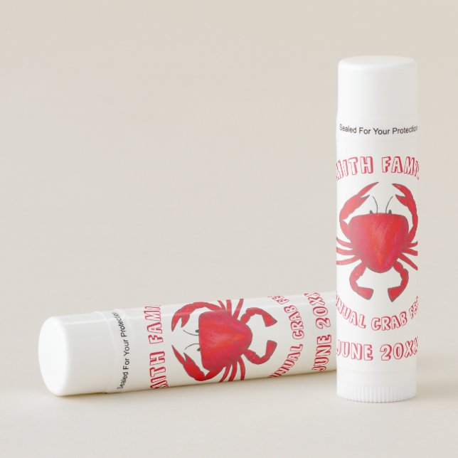 Baltimore Maryland Crab Feast Crustacean Seafood Lip Balm (Front)