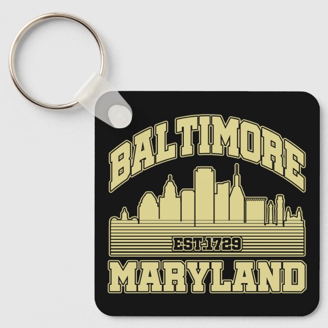 Baltimore,Maryland Keychain (Front)