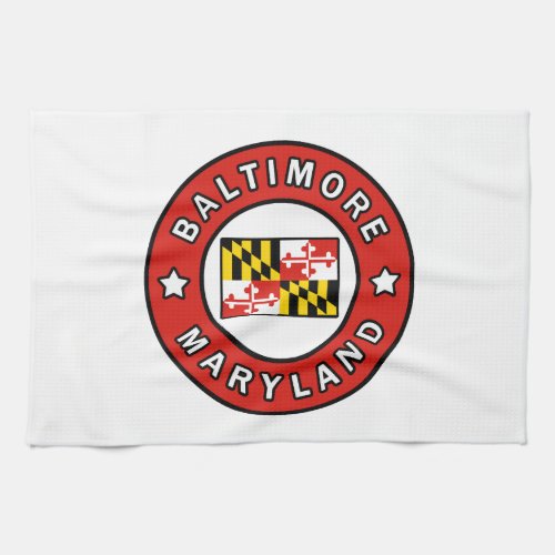 Baltimore Maryland Kitchen Towel
