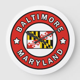 Baltimore Maryland Large Clock