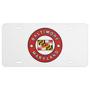 Baltimore Maryland License Plate