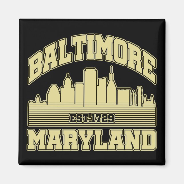 Baltimore,Maryland Magnet (Front)