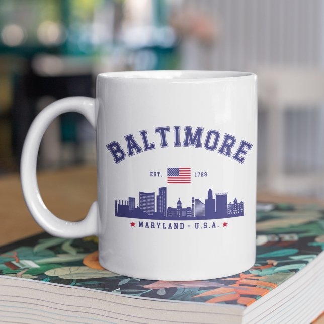 Baltimore Maryland Modern Skyline city Coffee Mug (Creator Uploaded)