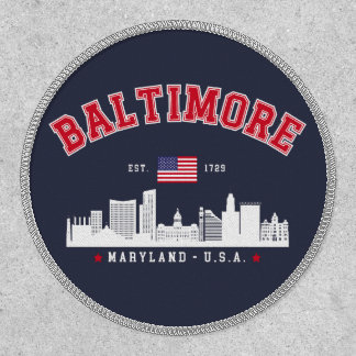 Baltimore Maryland Modern Skyline city Patch