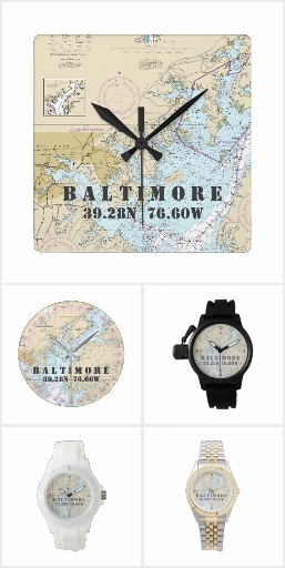 Baltimore Maryland Nautical Clocks & Watches