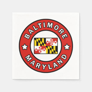 Baltimore Maryland Paper Napkins