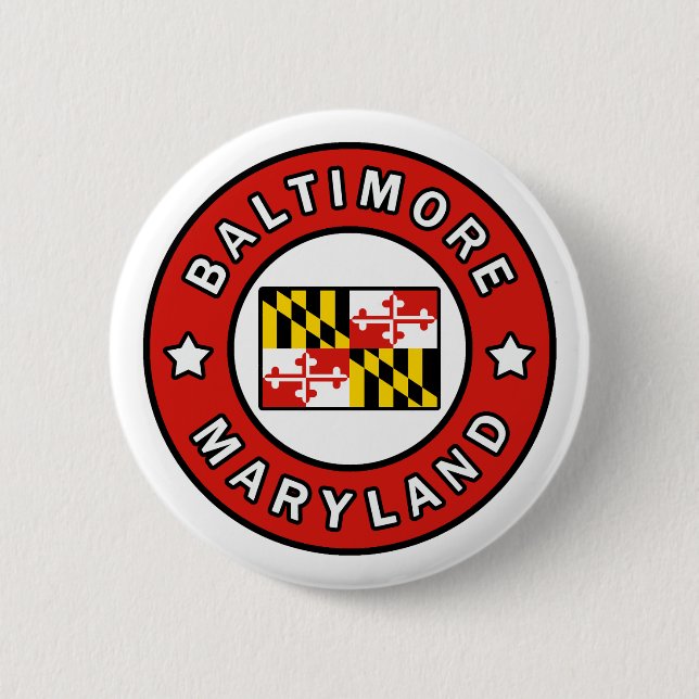 Baltimore Maryland Pinback Button (Front)