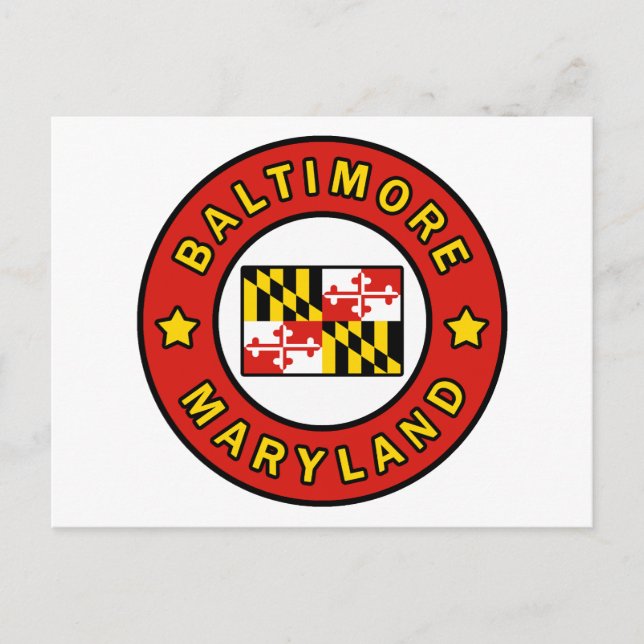 Baltimore Maryland Postcard (Front)