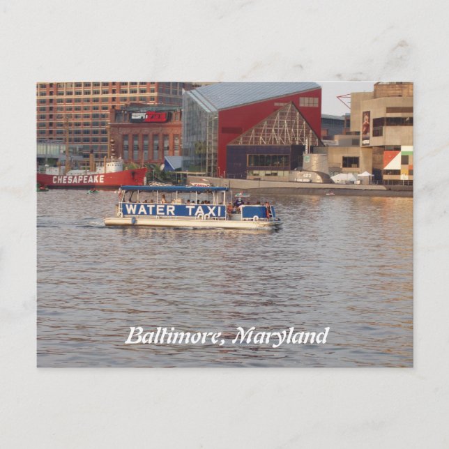 Baltimore, Maryland Postcard (Front)