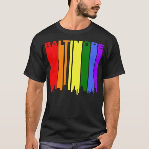 Baltimore Maryland Rainbow LGBT Gay Pride  T_Shirt