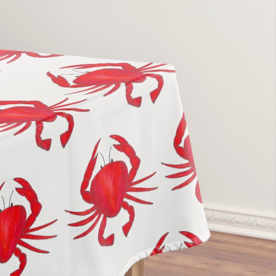 Baltimore Maryland Red Hard Shell Crab Seafood Tablecloth | Zazzle.com