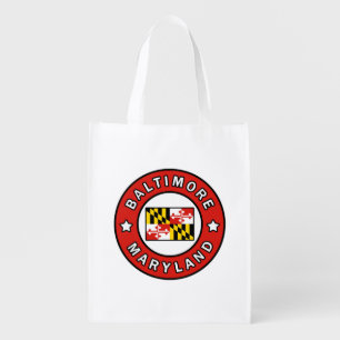 Baltimore Maryland Reusable Grocery Bag