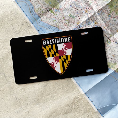 Baltimore Maryland Shield License Plate