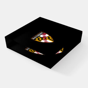 Baltimore Maryland Shield Paperweight