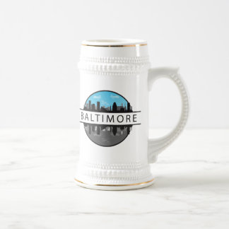 Baltimore Maryland Skyline Beer Stein
