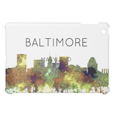 Baltimore Maryland Skyline Safari Buff iPad Mini Cases Baltimore Maryland Skyline Safari Buff iPad Mini Cases
