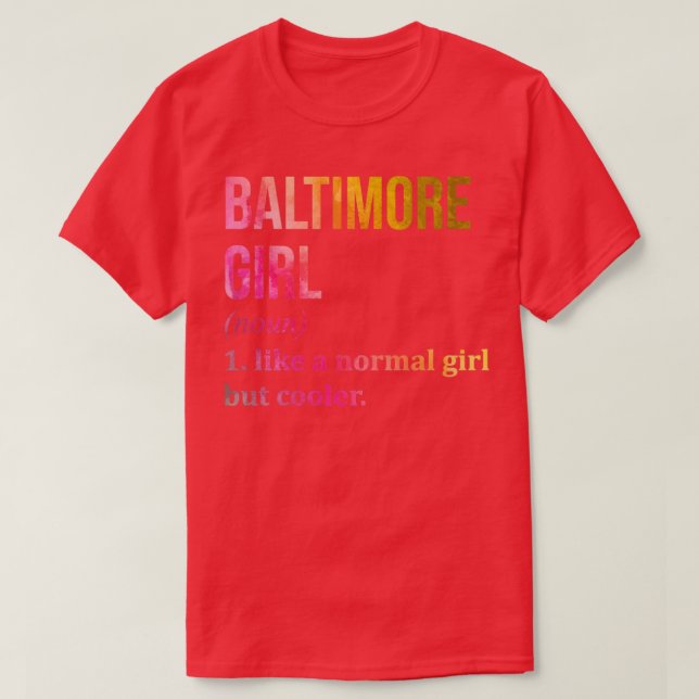 Baltimore Maryland  T-Shirt (Design Front)