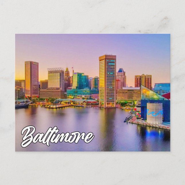 Baltimore, Maryland, USA Postcard (Front)