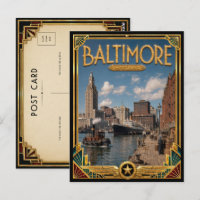 Baltimore Maryland Vintage Art Deco Golden Age