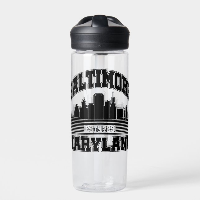 Baltimore,Maryland Water Bottle (Front)