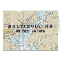 Baltimore MD Chesapeake Nautical Navigation Chart