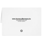 Baltimore MD Chesapeake Nautical Navigation Chart Cards (Back Horizontal)