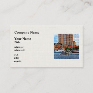 Baltimore MD - Inner Harbor Water Taxi Business Card
