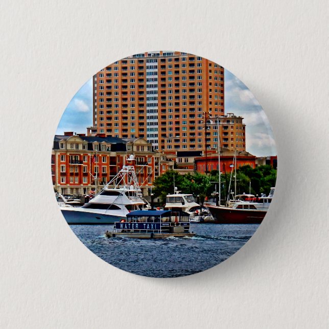 Baltimore MD - Inner Harbor Water Taxi Button (Front)