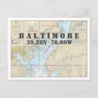  Baltimore MD Souvenir Baltimore Latitude Longitude T